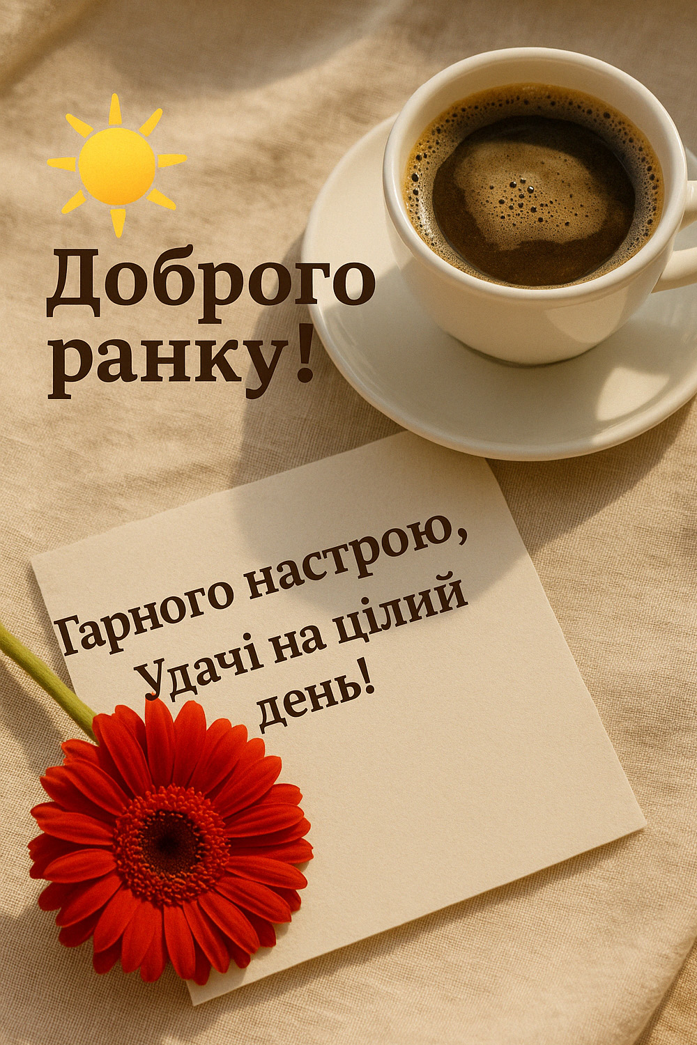 Привітання Доброго ранку